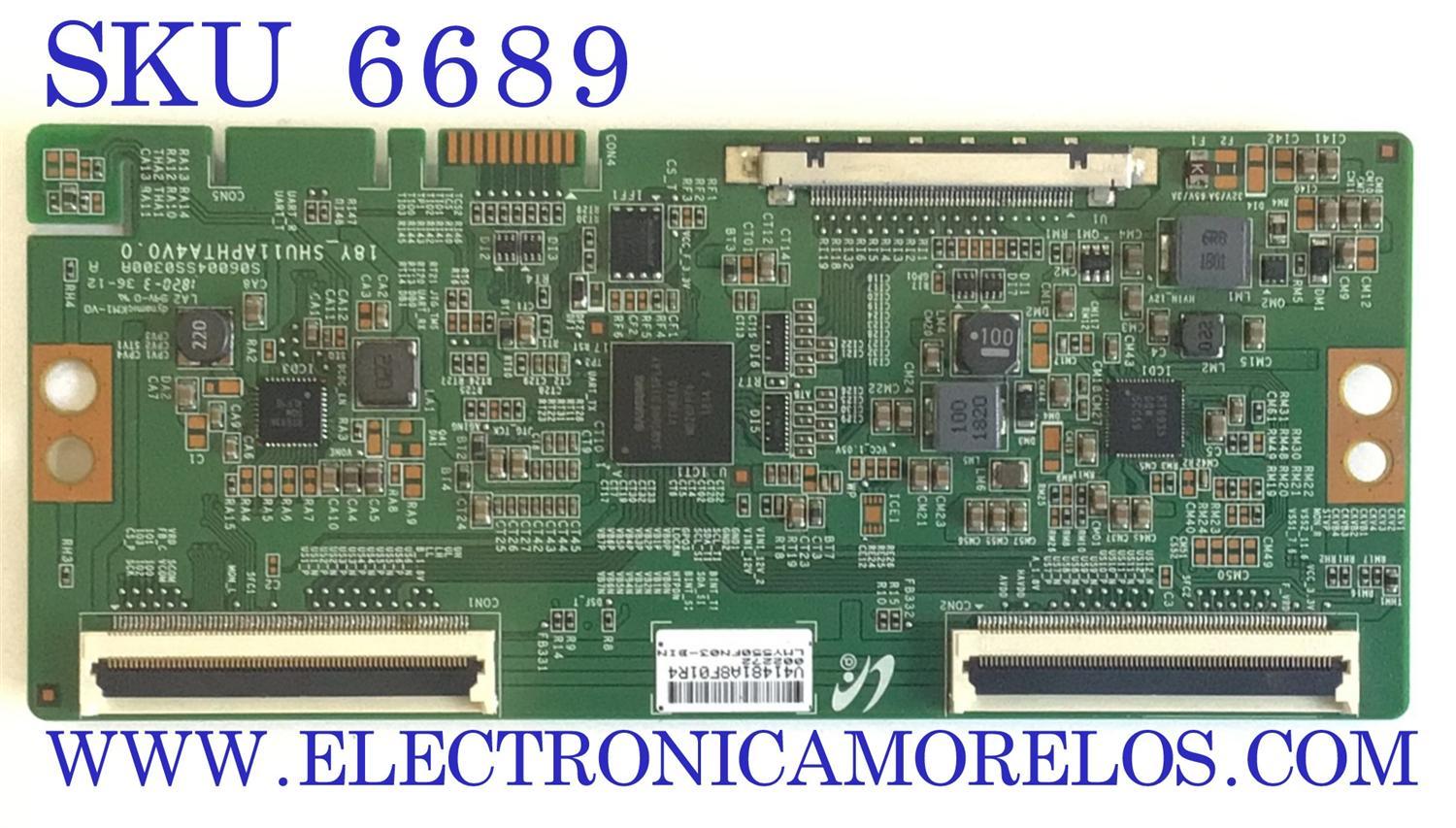 T-CON PARA TV VIZIO / NUMERO DE ARTE LJ94-41481A / 18Y_SHU11APHTA4V0.0 / 002272 / MODELO D40F-G9